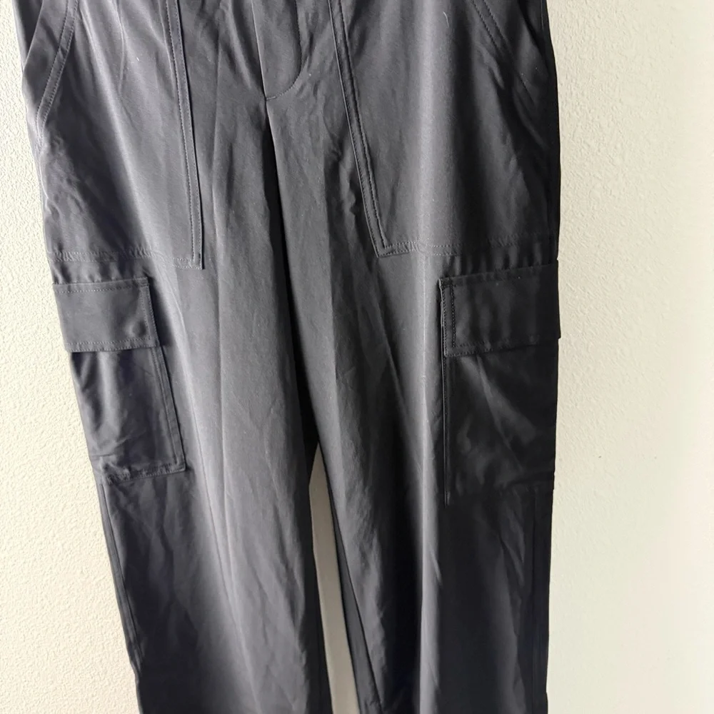 Athleta Brooklyn Heights High Rise Cargo Pant Black Casual Athleisure Women’s 2 - Picture 6 of 13